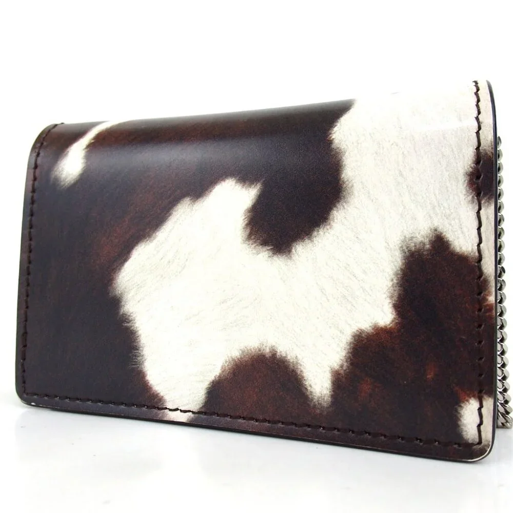 Authentic BURBERRY ITALBSRL239CAL Chain Wallet Card coin purse PVC/leather[Used] - Picture 2 of 15